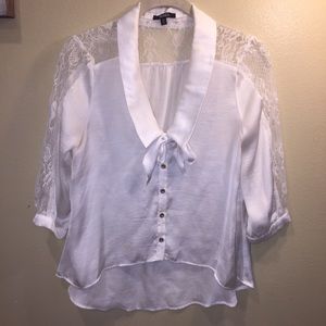 White and Lace Blouse